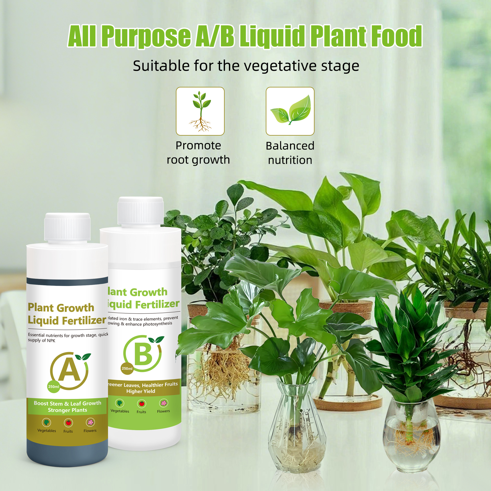 Yieryi 250ML Hydroponic Nutrie - Nutrient Solution Ab reseña y precio