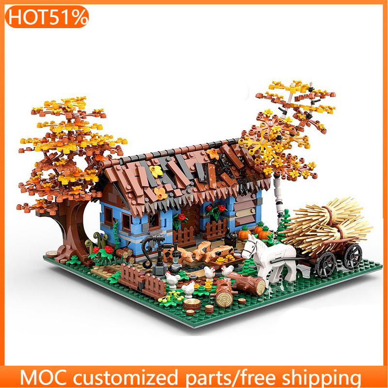 1120 PCS Urban Old Farm House  - Urban Farming Design reseña y precio