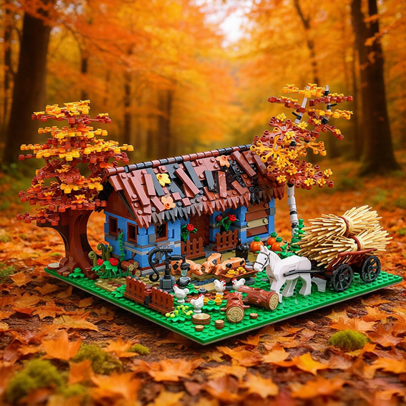1120 PCS Urban Old Farm House  - Urban Farming Design reseña y precio