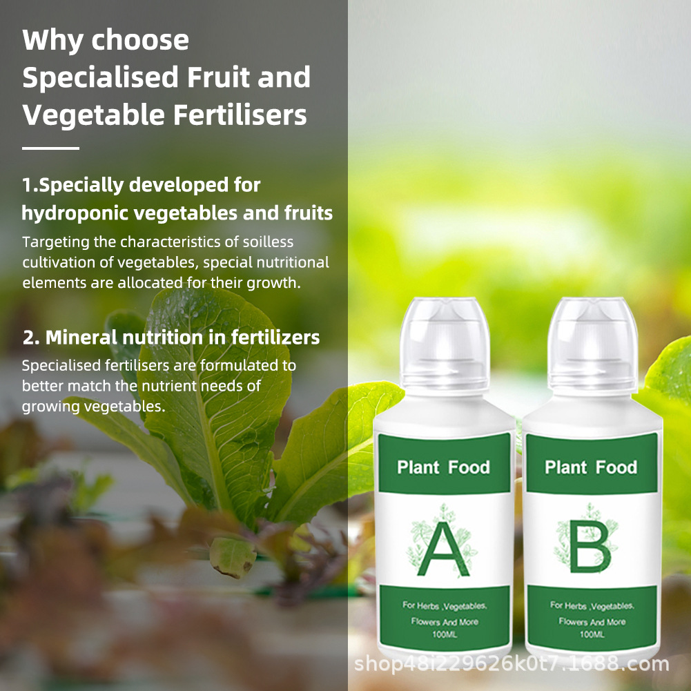 2pc(A and B) Hydroponic Nutrie - Nutrient Solution Ab reseña y precio